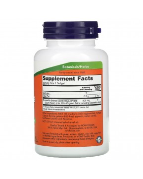 NOW Foods, Экстракт босвеллии, 500 мг, 90 капсул